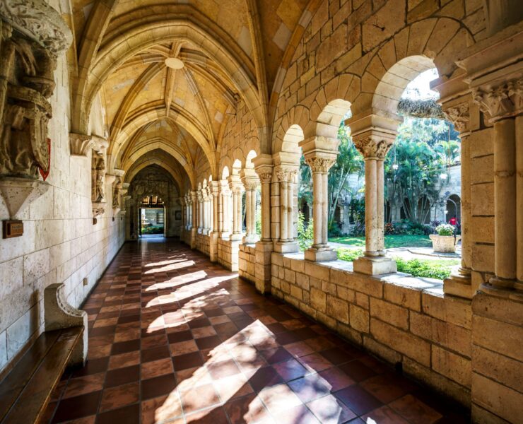 Ancient Spanish Monastery Arches