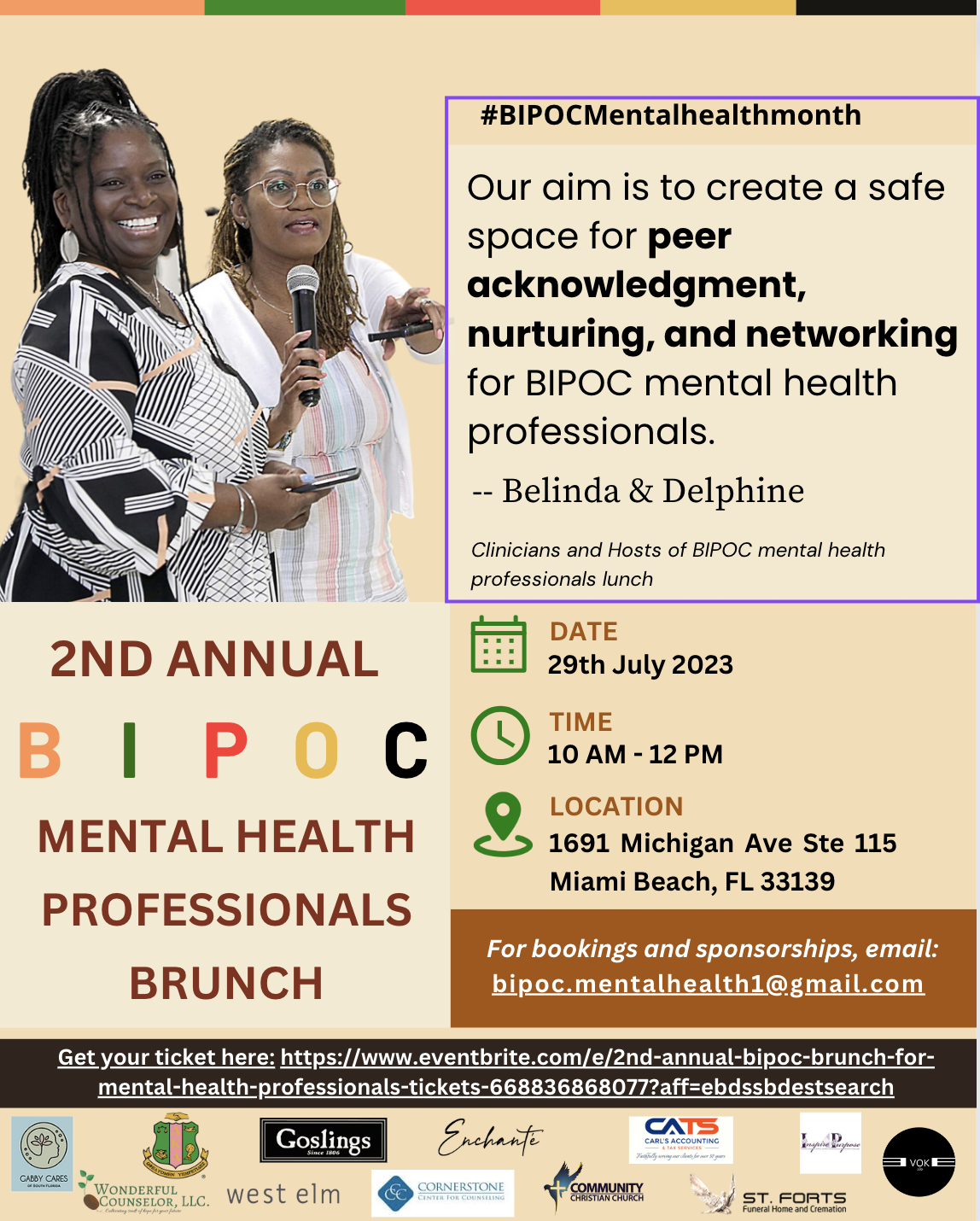 2nd Annual BIPOC Mental Health Professionals Brunch