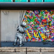 Graffiti Art on the street wall in the Wynwood area, Miami Florida