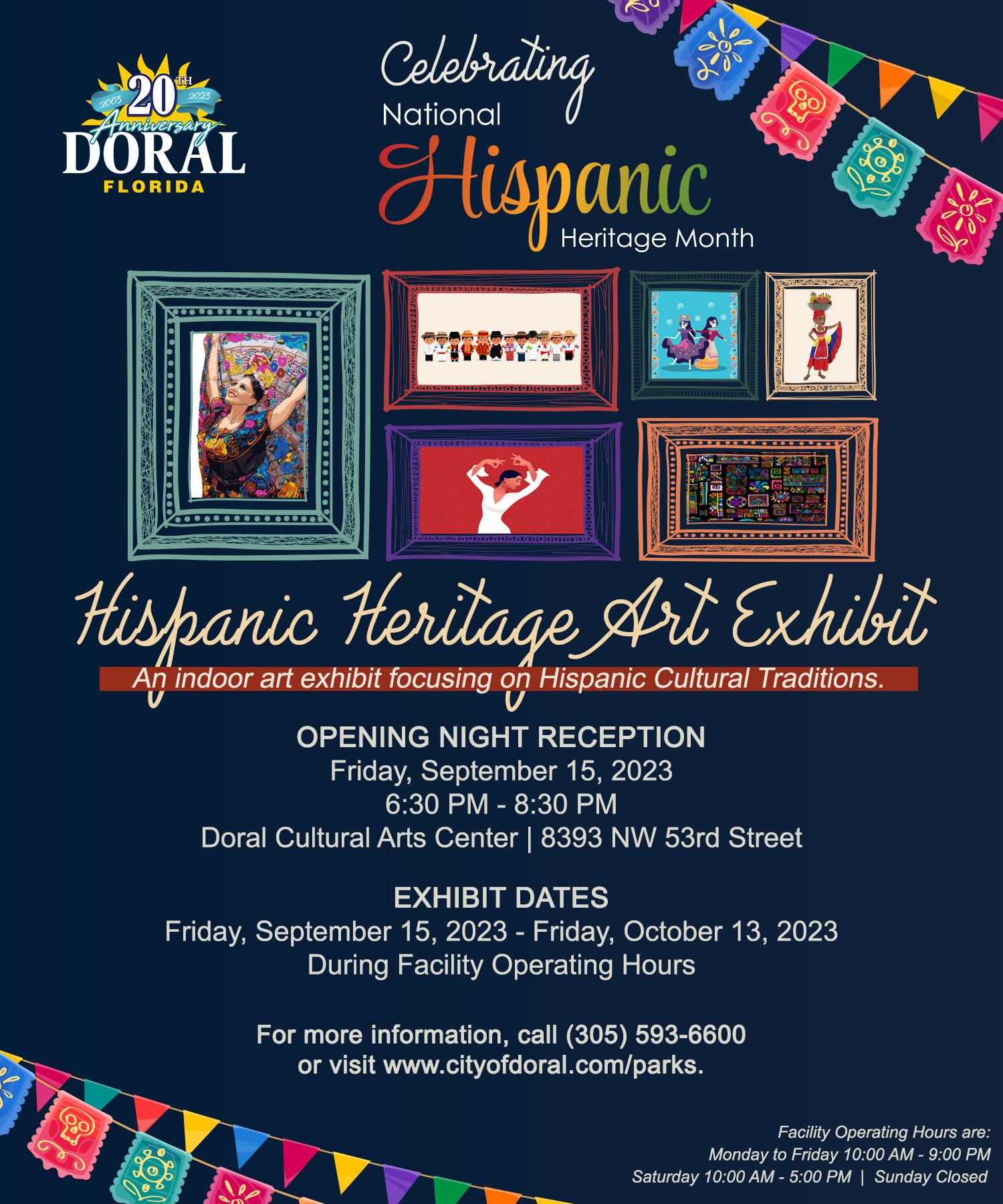 Hispanic heritage Doral Art Exhibit