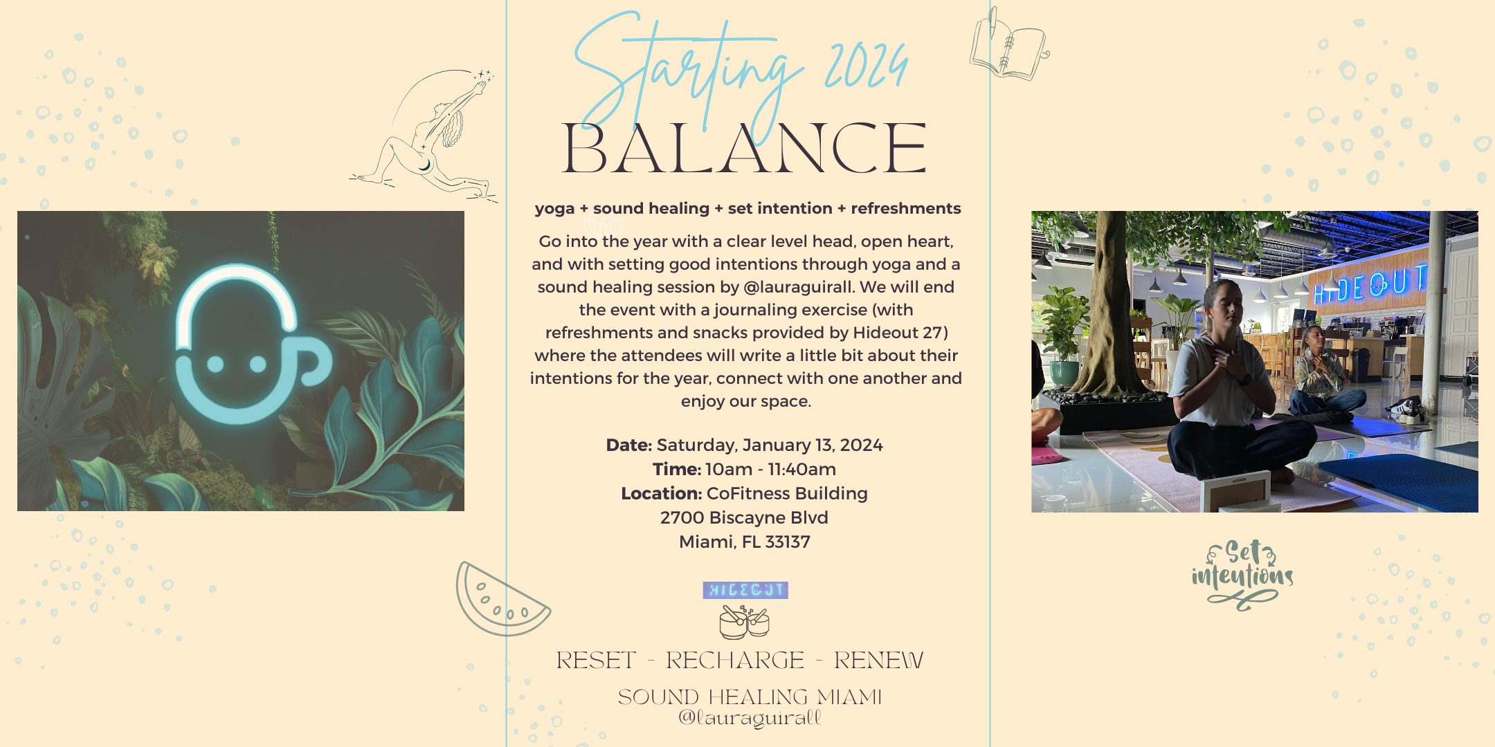 Starting 2024 Balance: Yoga + Sound Healing + Intention Setting