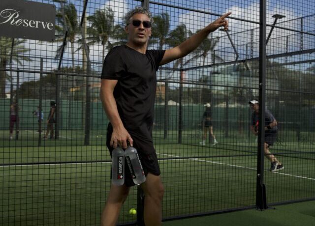 Reed Berglund Padel Playhouse Breathe Miami Pointing