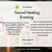 Sound Healing in Edgewater Miami Mid-Week Reset