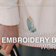 Embroidery Workshop at Istituto Marangoni