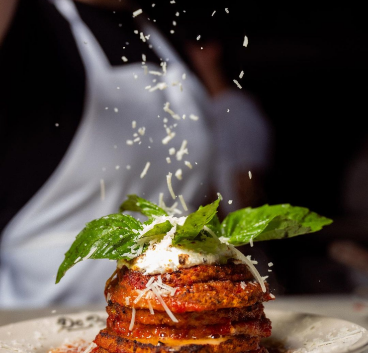 Eggplant Parmigiana at DC Pie in Brickell