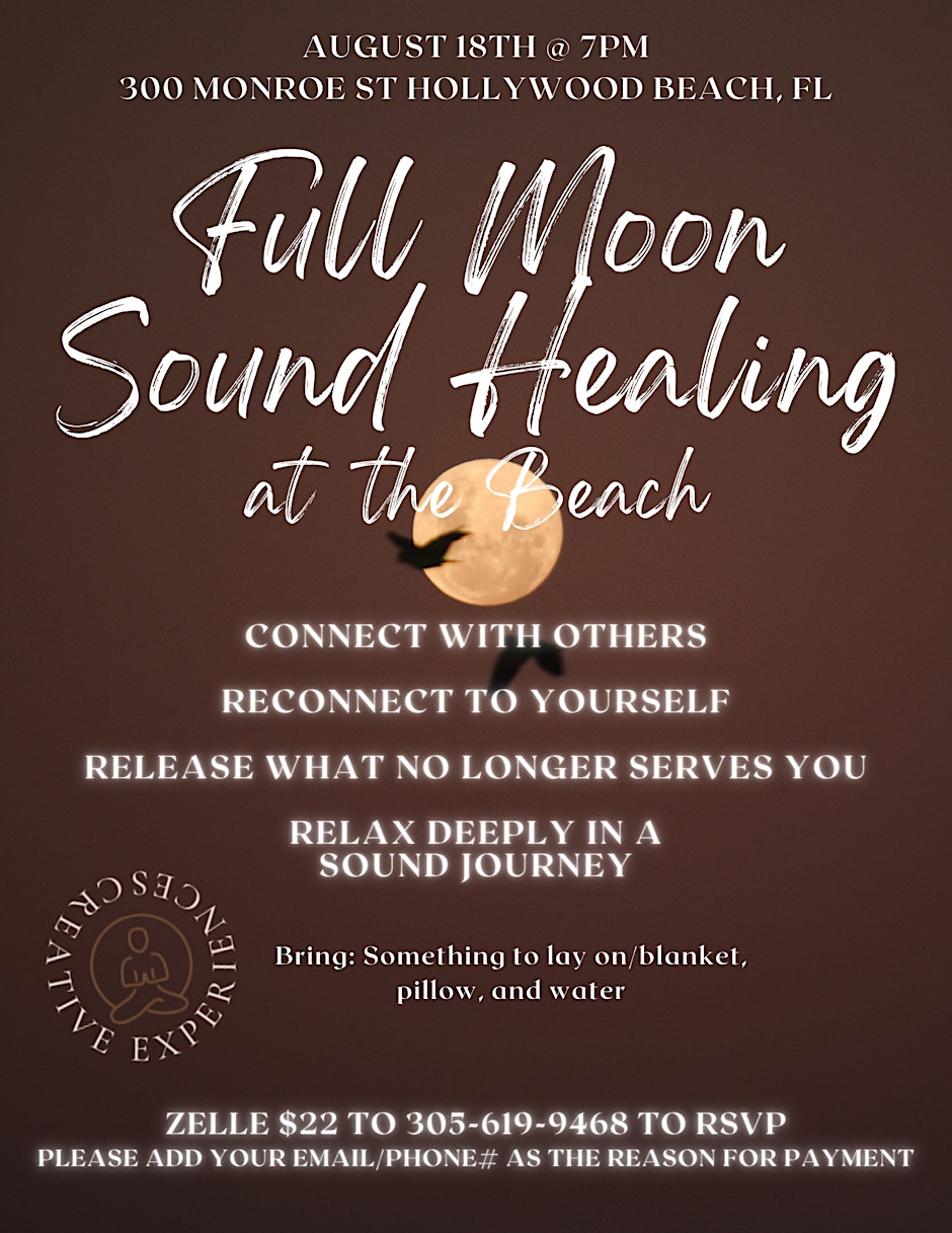 Full Moon Sound Healing at the Beach