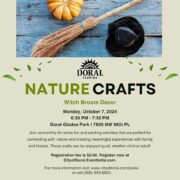 October Nature Craft DIY Witch Broom Decor