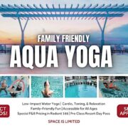 Sunset Aqua Yoga Flow - Family Friendly Class at Marriott in Dania Pointe