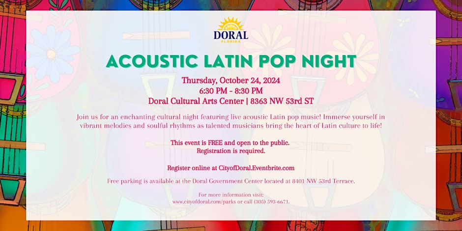 Acoustic Latin Pop Night