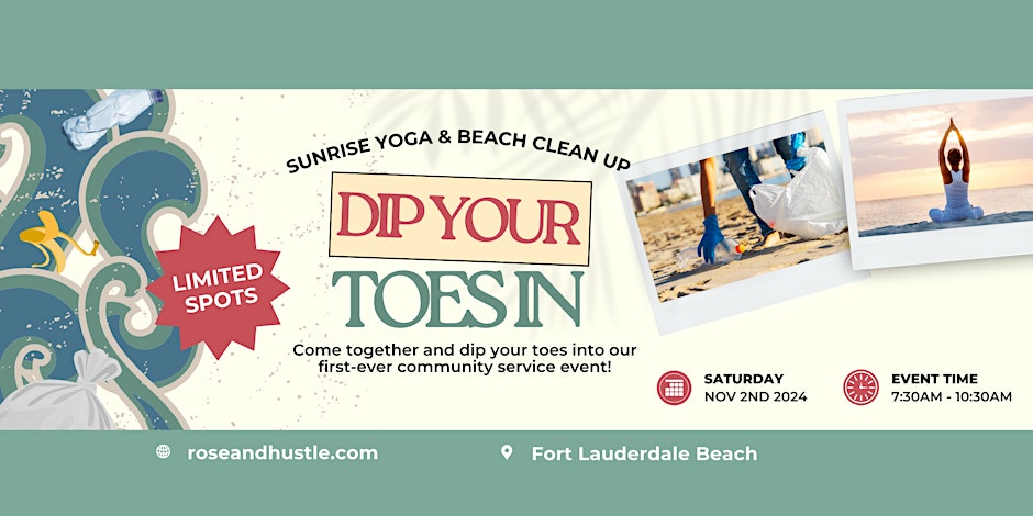 Dip Your Toes In: Sunrise Yoga & Beach Cleanup