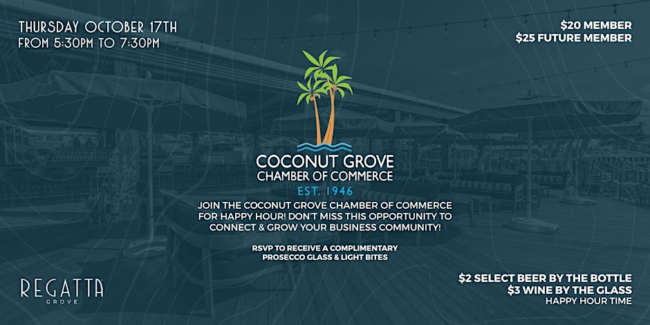 Networking on the Bay with the Coconut Grove Chamber of Commerce