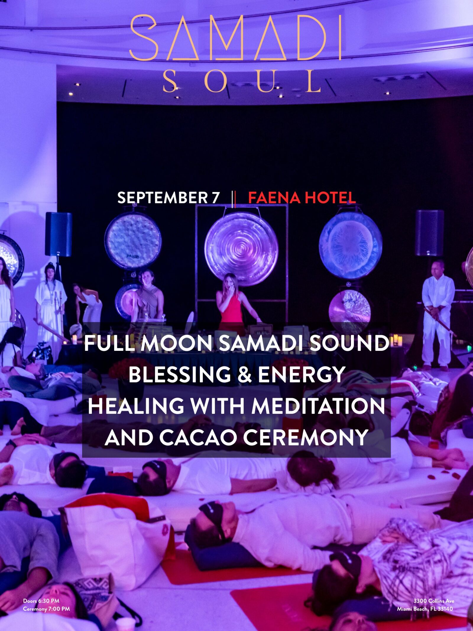 Samadi Soul Full Moon Samadi Sound Blessing & Energy Healing with Meditation and Cacao Ceremony