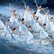 MCB Dancers in George Balanchine's The Nutcracker® in 2024. Choreography by © George Balanchine's George Balanchine Trust. Photo by Alexander Iziliaev