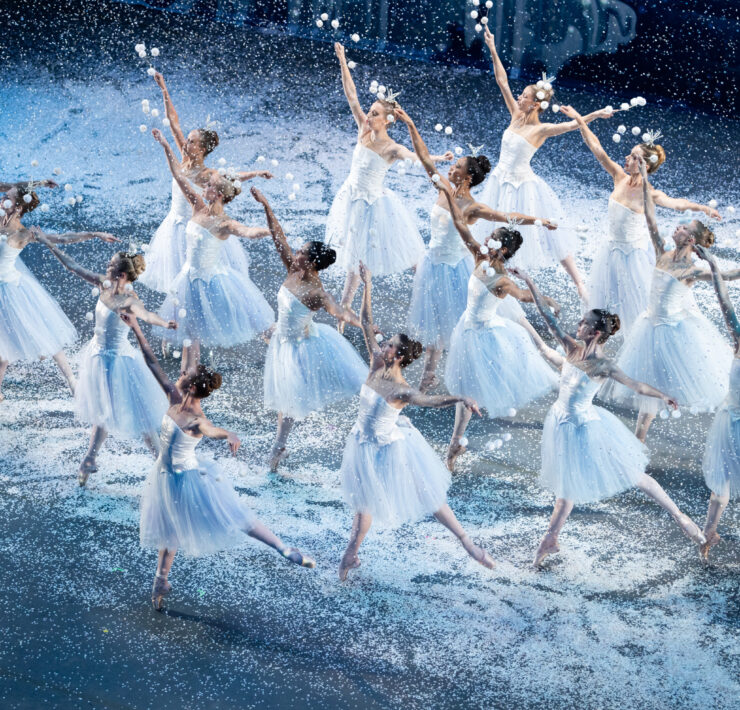 MCB Dancers in George Balanchine's The Nutcracker® in 2024. Choreography by © George Balanchine's George Balanchine Trust. Photo by Alexander Iziliaev