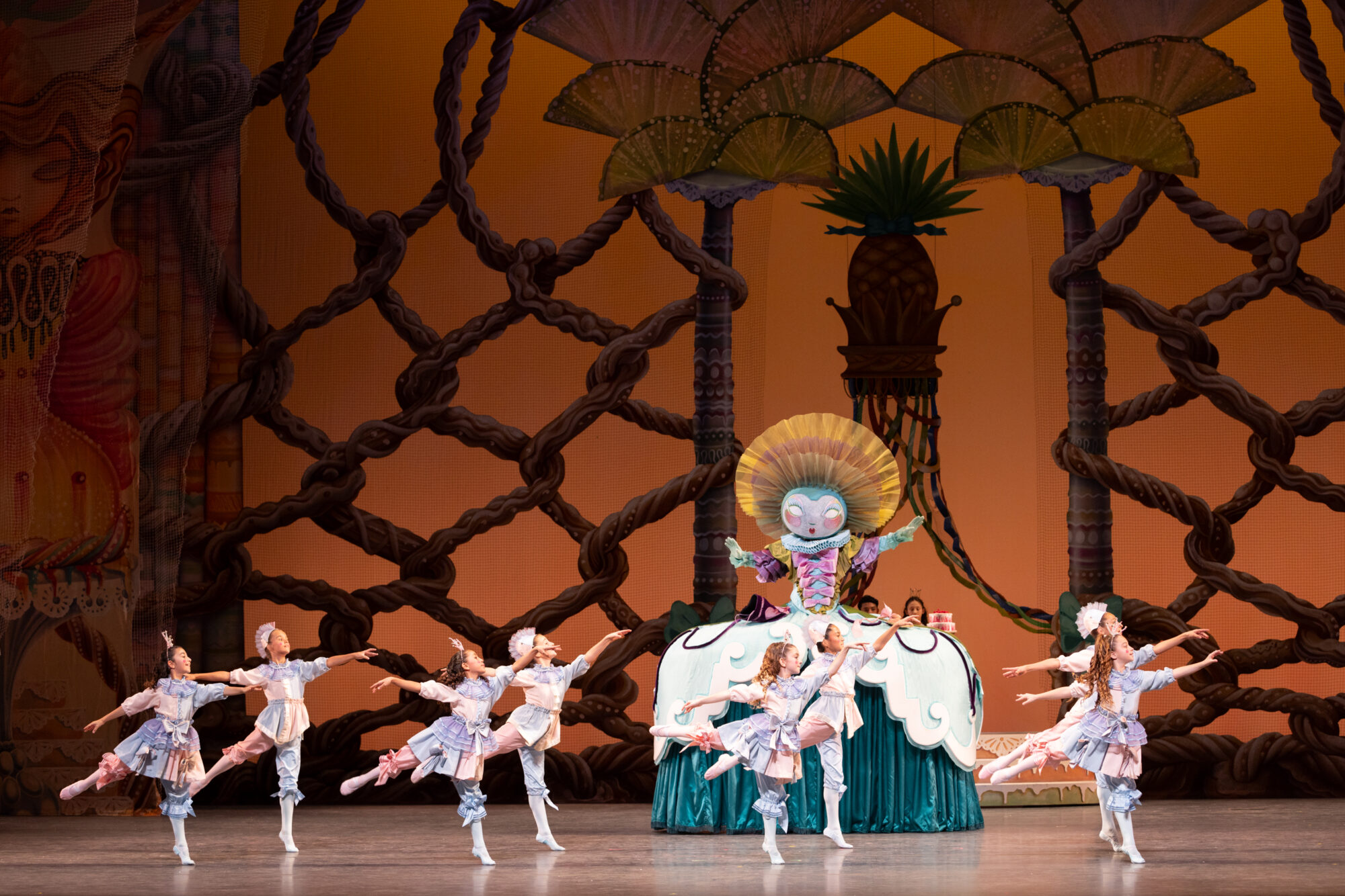 MCB School Students in George Balanchine's The Nutcracker® in 2024. Choreography by © George Balanchine George Balanchine Trust. Photo by Alexander Iziliaev 1
