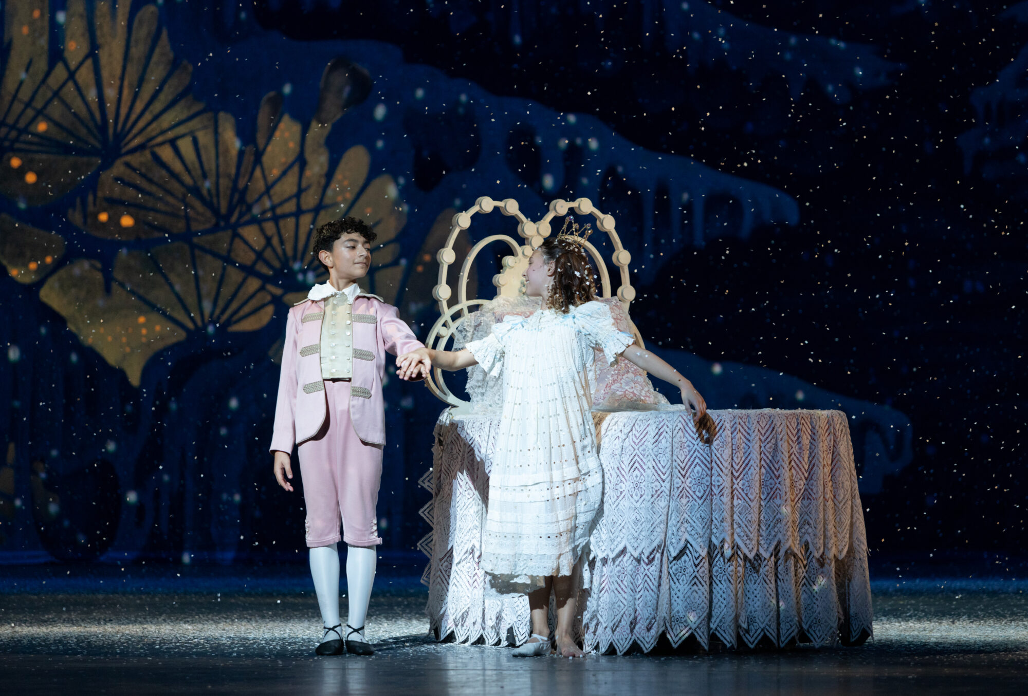 MCB School Students in George Balanchine's The Nutcracker® in 2024. Choreography by © George Balanchine George Balanchine Trust. Photo by Alexander Iziliaev 2